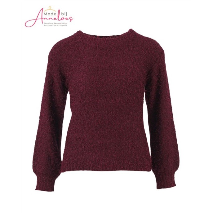 Enjoy Pullover Boxy fluffy 426492 - Port Enjoy Pullover Boxy fluffy 426492 - Port
